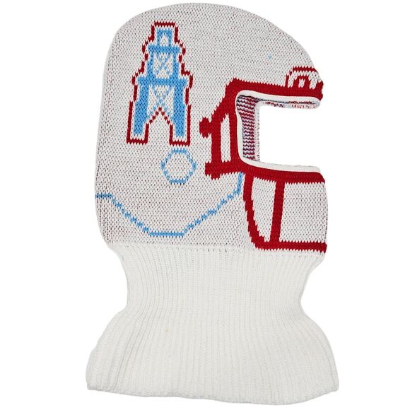 Vintage Houston Oilers NFL Football Beanie Cap - Helmet Mask Toque Hat 1990 - Picture 3 of 7